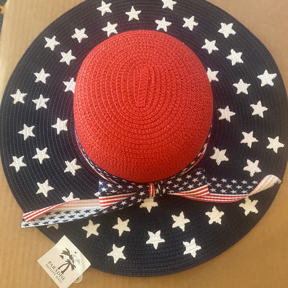 USA Patriot Flop Straw hat